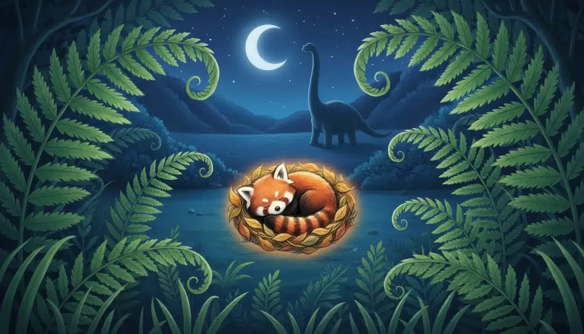 Illustration : Pango et Auguste le Grand Dinosaure, conte court Pango pour enfants 3 à 7 ans