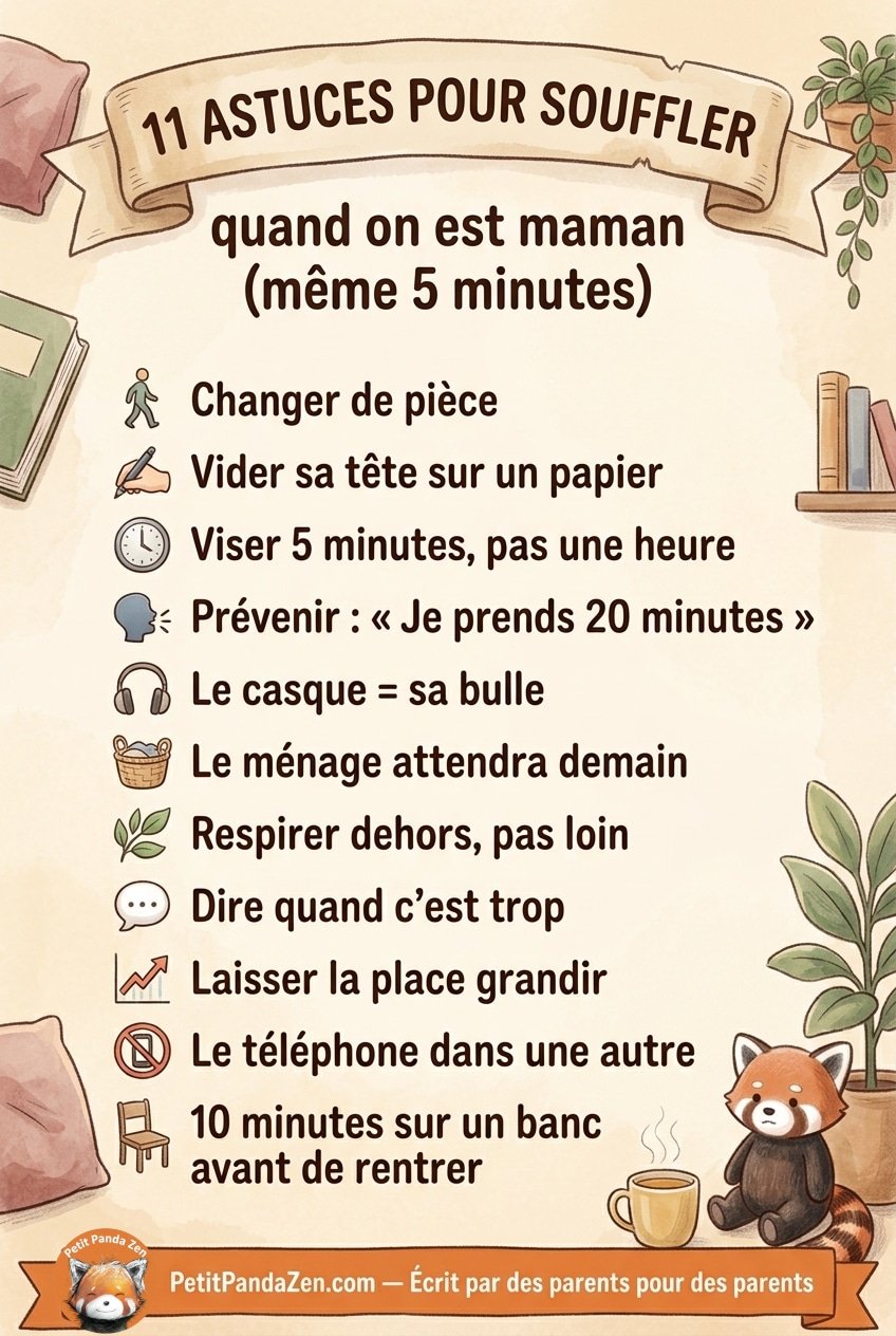11 astuces pour prendre du temps pour soi quand on est maman